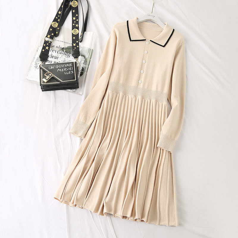 Plus fat long sweater dress