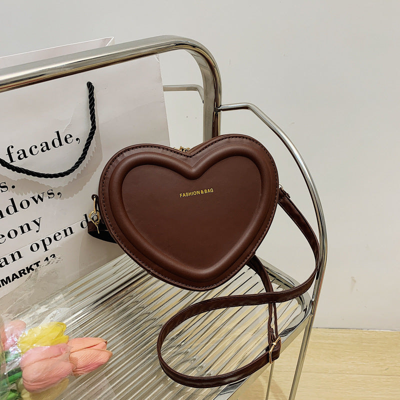 Fashion Heart Shaped Shoulder Messenger Bag
