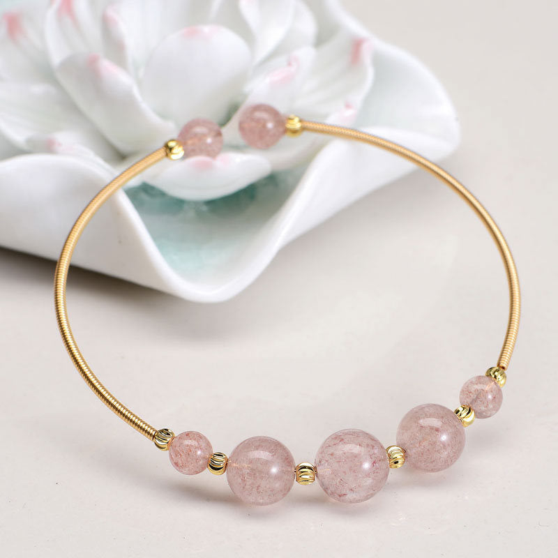 Natural crystal simple bracelet