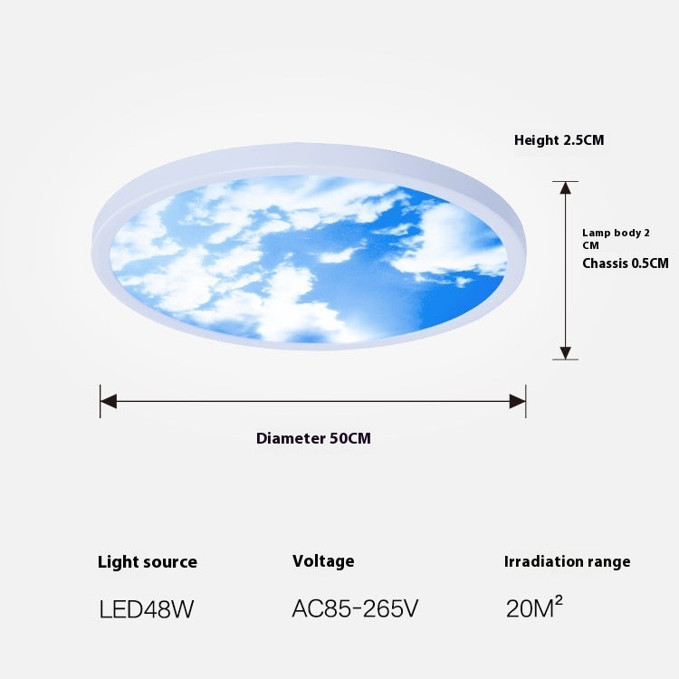 Modern Minimalist Bedroom Light Sunshine Cloud Mist Master Bedroom Ceiling