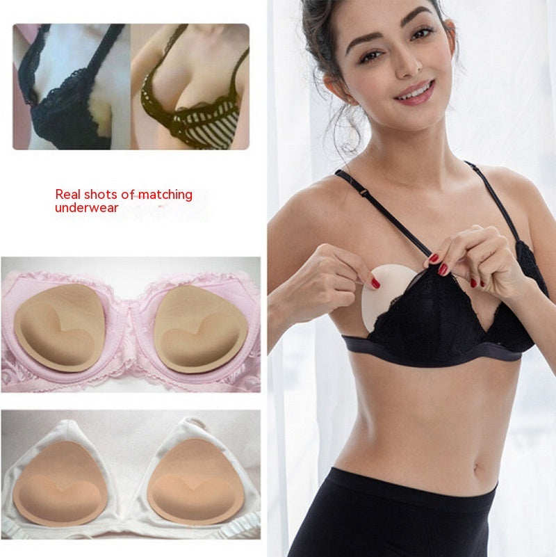 Enlarged Push-up Removable Thickened Sponge Brassiere Pad Inserts