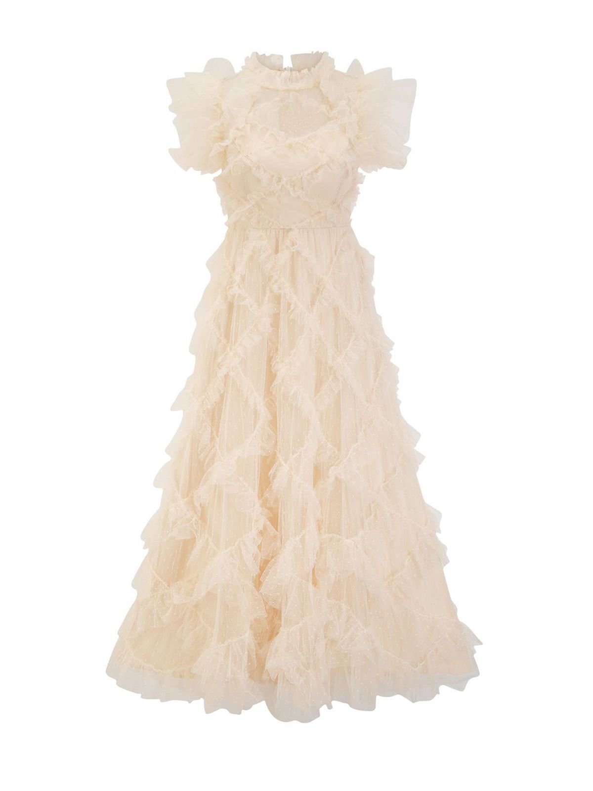 Embroidered A- Line Skirt Holiday Half Turtleneck New Printed Sleeveless Dress