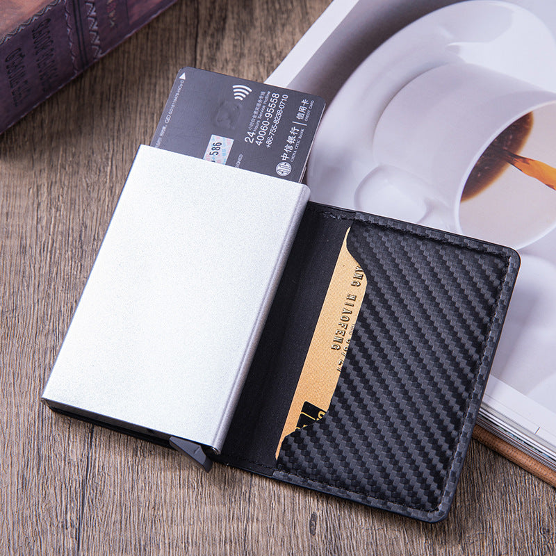 Metallic Aluminium Anti-theft Swiping Anti-magnetic RFID Wallet Card Holder