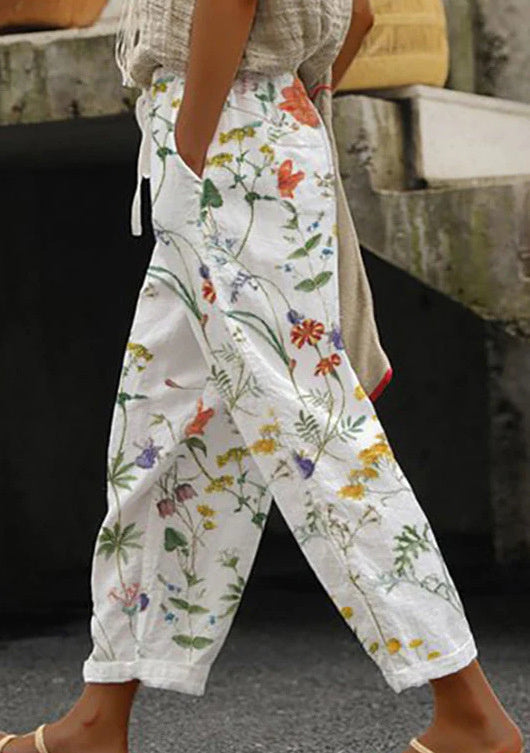 New Casual 3D Digital Printing Drawstring Trousers