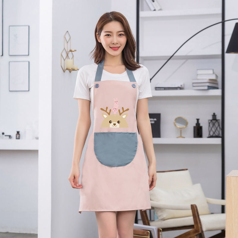 Waterproof Apron Home Kitchen Couple Sleeveless