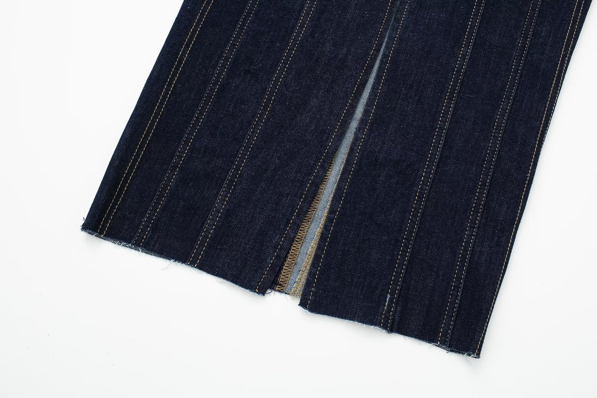 Niche Waist Slimming Midi Skirt Denim Dress