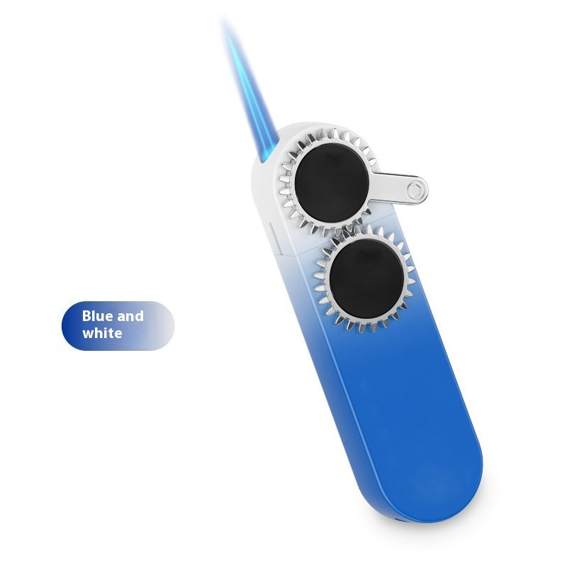 Creative Gear Rocker Arm Lighter Rotating Gear Windproof