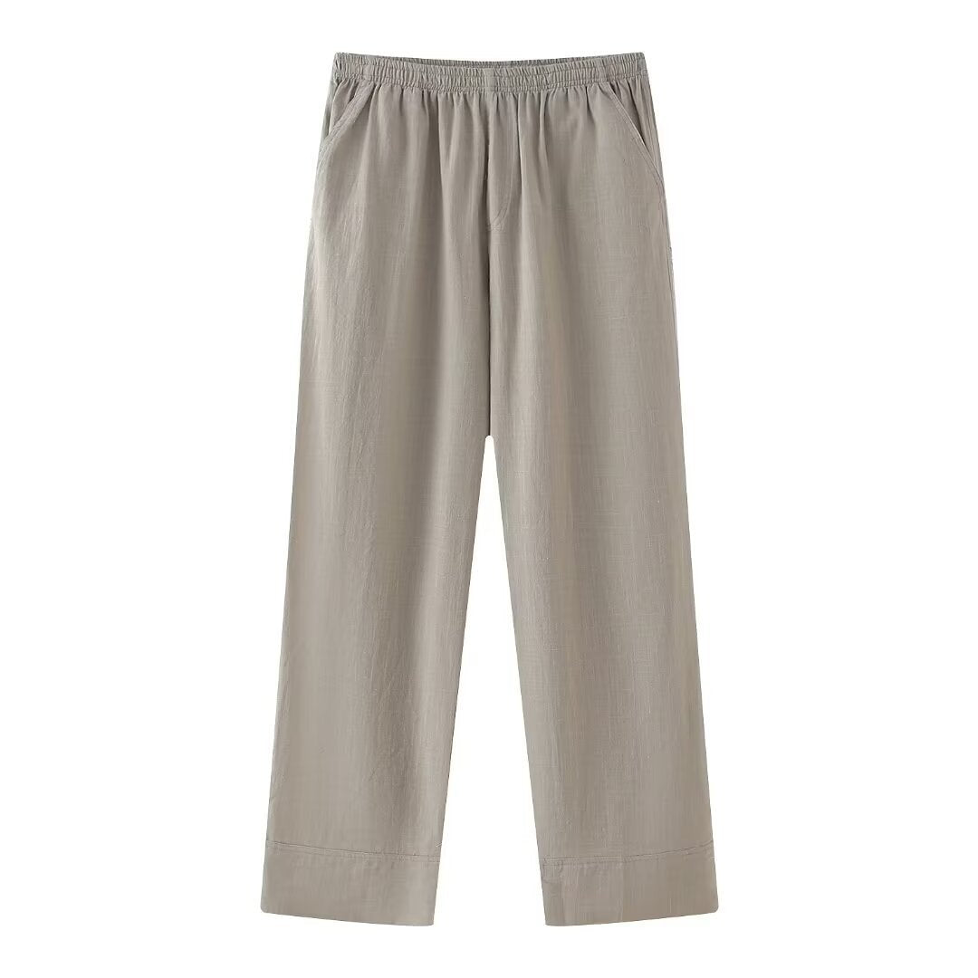 Casual Loose Tied Pajamas Trousers Suit