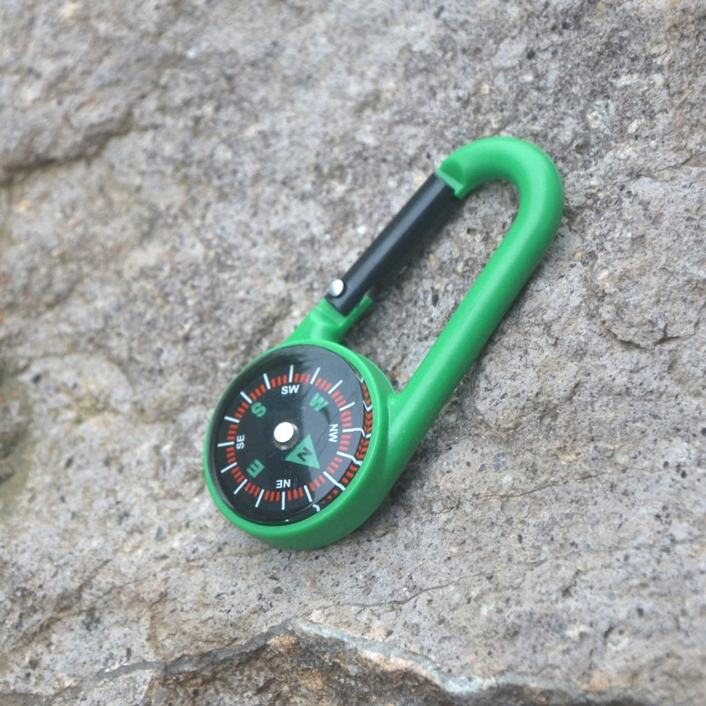 Outdoor Plastic Climbing Button Carabiner Compass