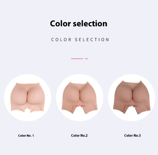 Open-end Fake Butt Shorts Hip-lifting Silicone Seamless One-piece Fake Underwear