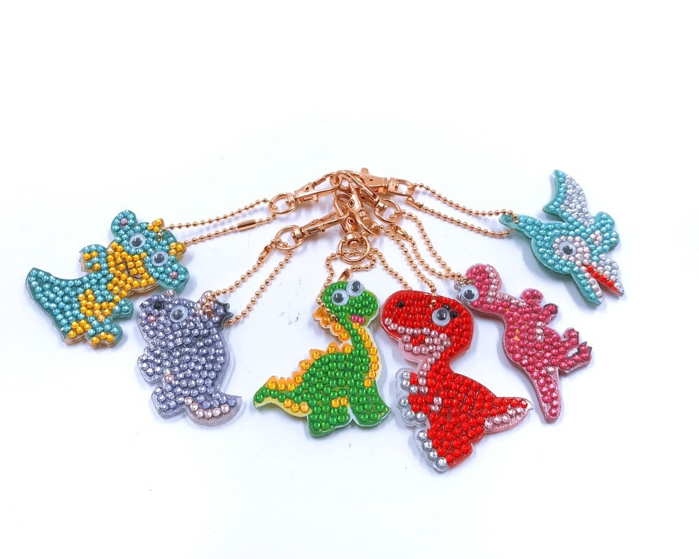 Diamond Painting Keychain Creative Children Cartoon Decorative Pendant