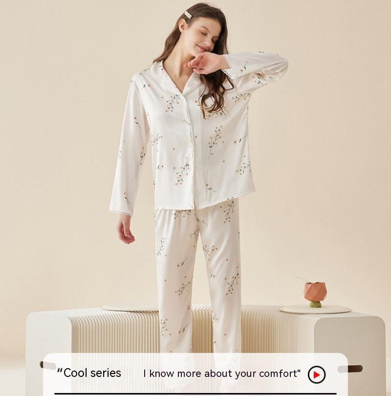 Ice Silk Pajamas Women's Suit