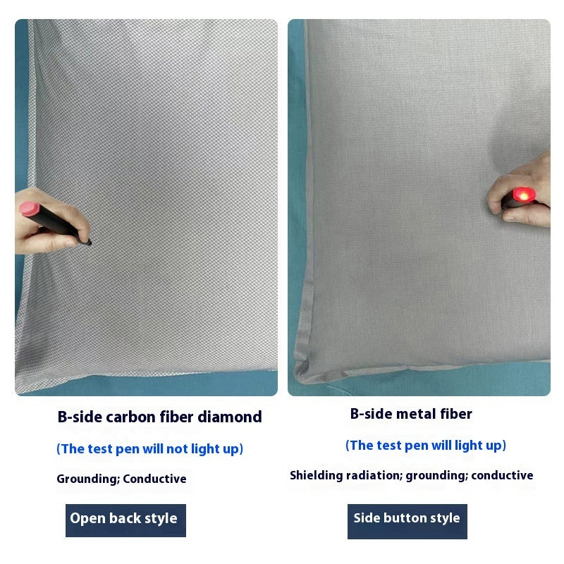 Grounding Gas Conductive Silver Fiber Pillowcase Cover