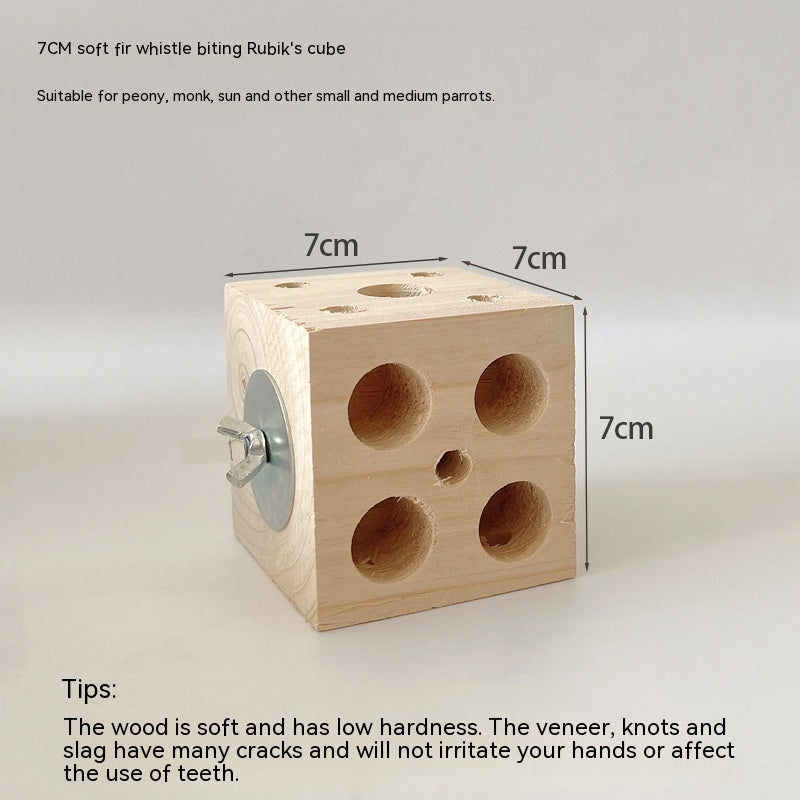 Grinding Mouth Destruction Rubik's Cube Platform Fir Pine Toy