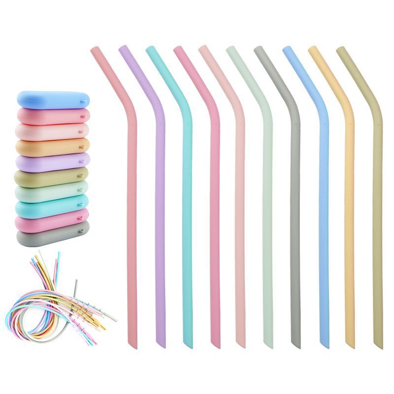 Color Silicone Straw Suit Food Grade
