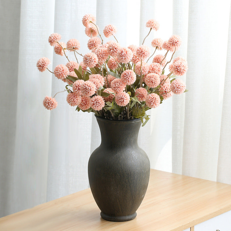 Simulated Flower Living Room Potted Flower Arrangement Ball Decoration