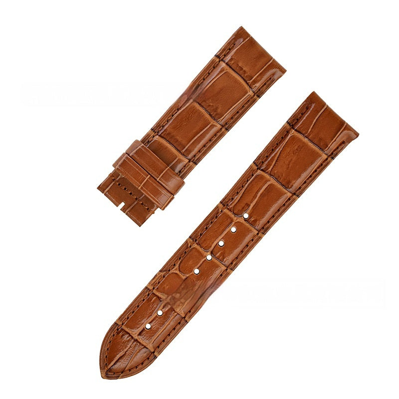 Pin Buckle Men's And Women's Fashion18mm Bamboo Pattern Leather Strap