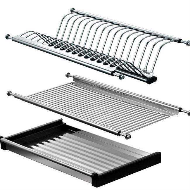 Built In Stainless Steel Cutlery Rack Of Cabinet