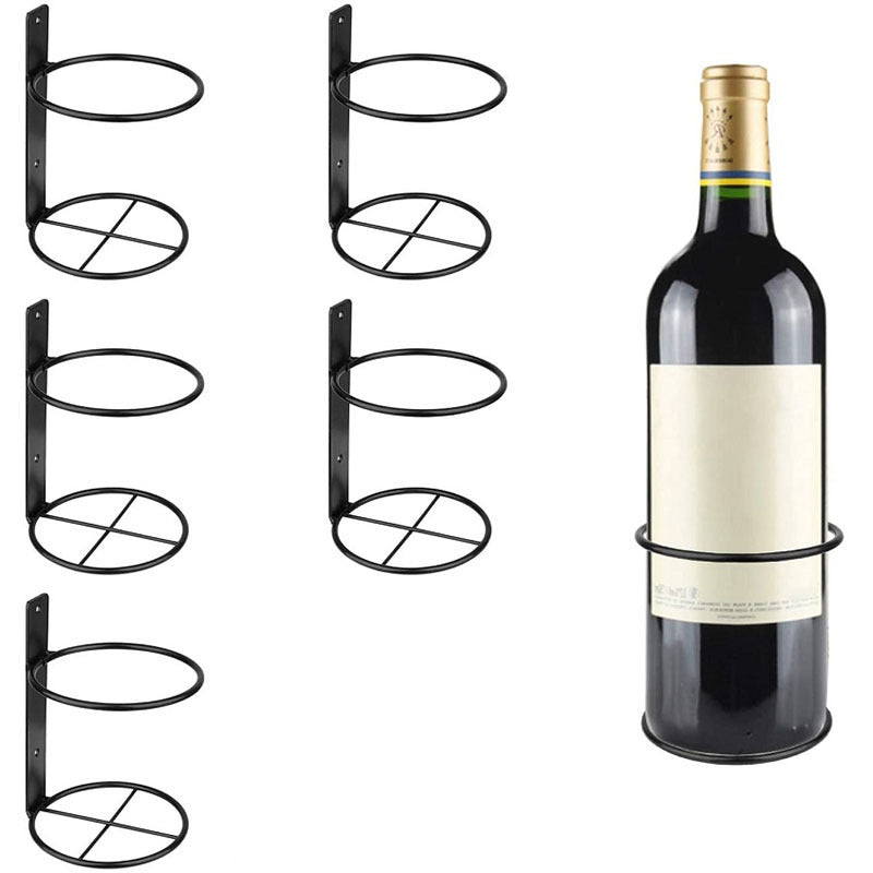 Single Bottle Wall-mounted Wine Display Rack