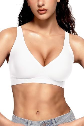 Women's Seamless Brassiere Deep V Without Steel Ring