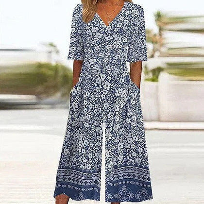 Female 3D Digital Printed Camisole Long Dress