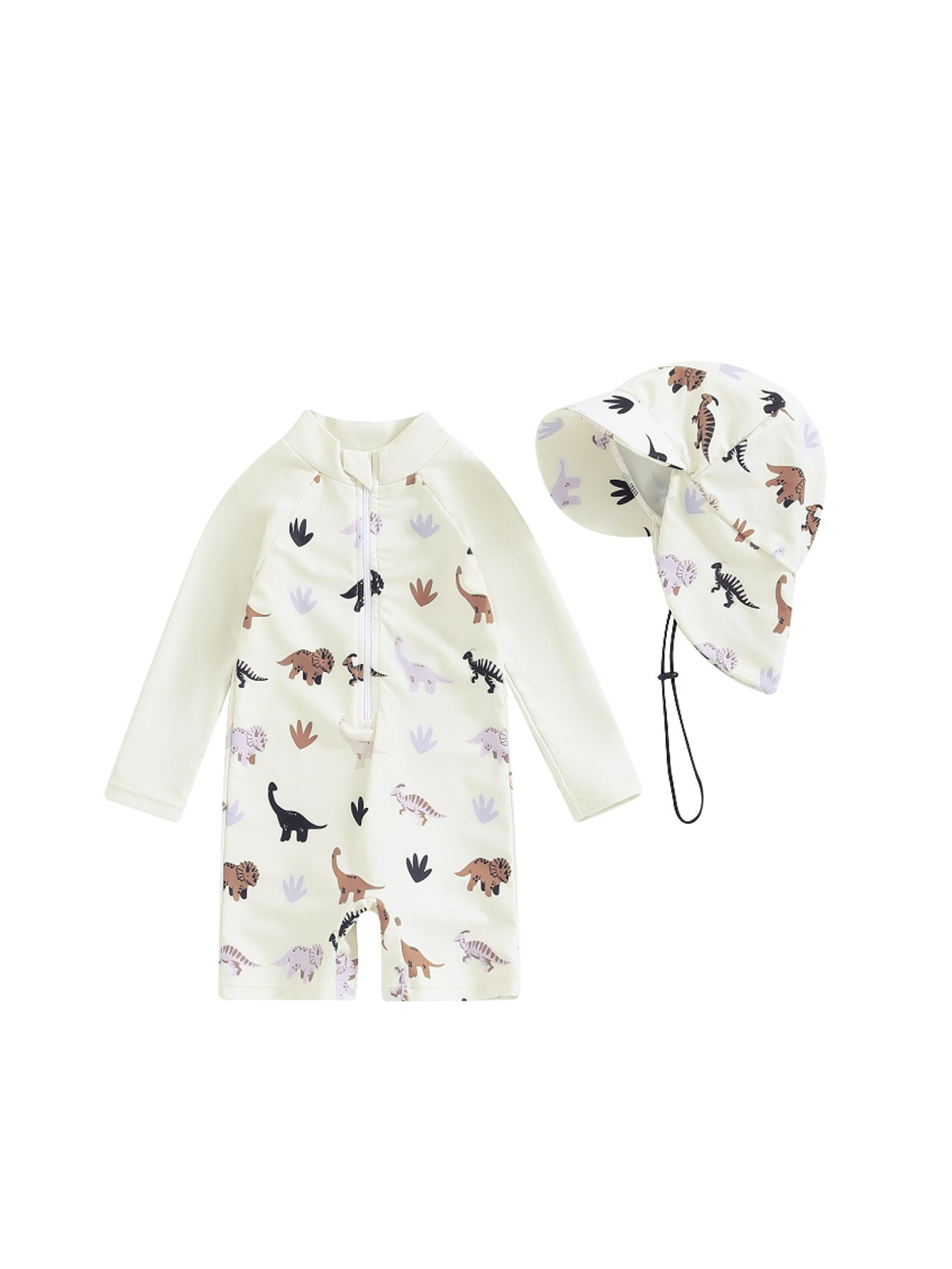 Hat One-piece Long Sleeves Children's Swimsuit