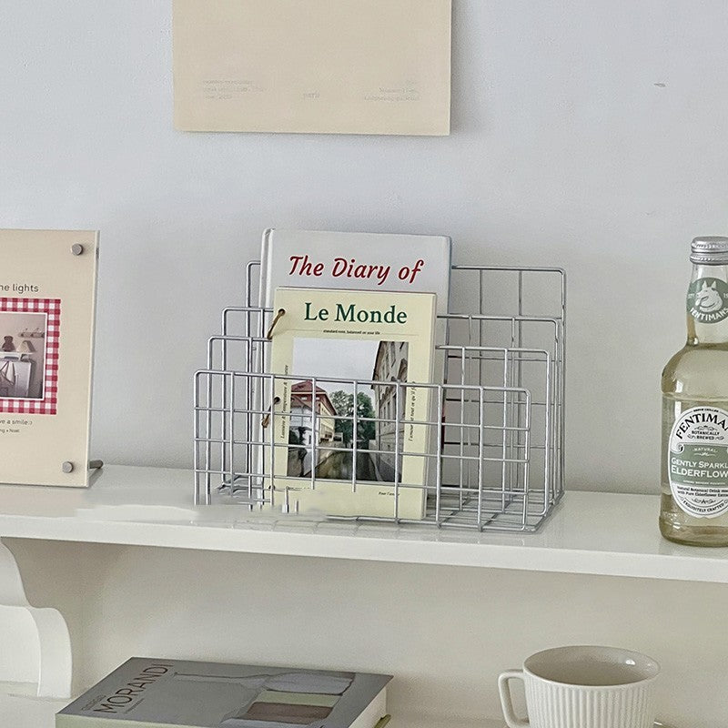 Simple Iron Desktop Storage Rack