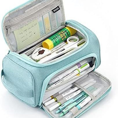 Portable Large Capacity Pencil Case Multifunctional Double-layer Stationery Box