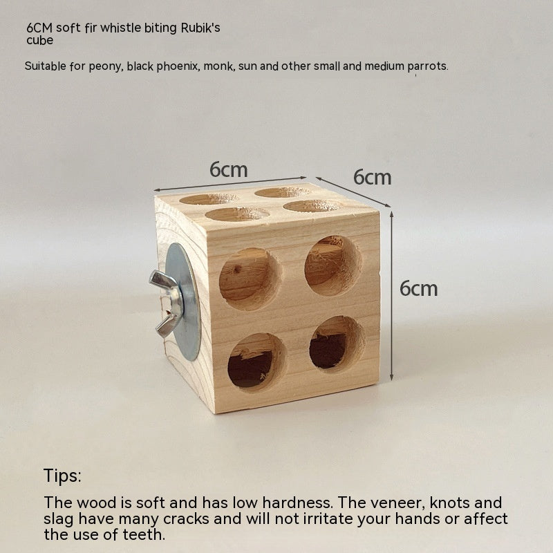 Grinding Mouth Destruction Rubik's Cube Platform Fir Pine Toy