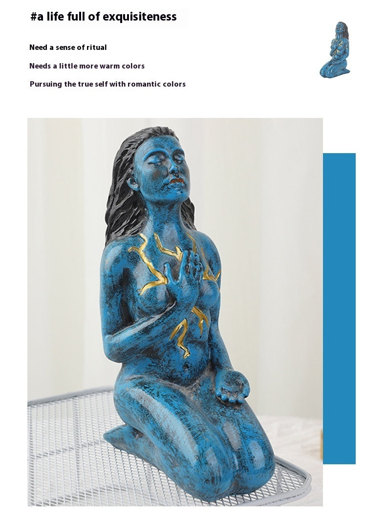 Healing Series Home Ornament Goddess Resin Decorations