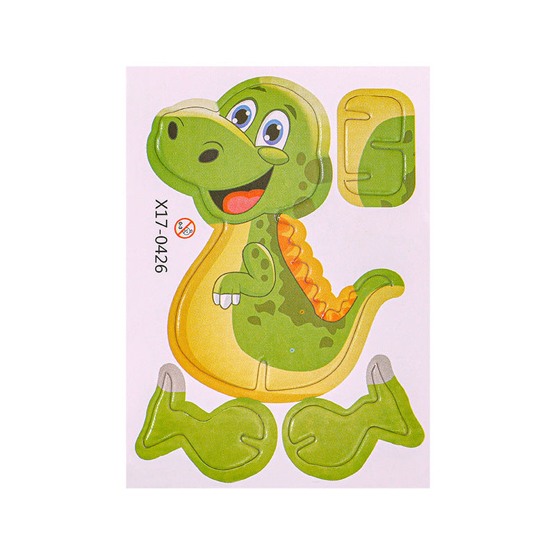 Cartoon Dinosaur 3D Puzzle Model Children DIY Handmade
