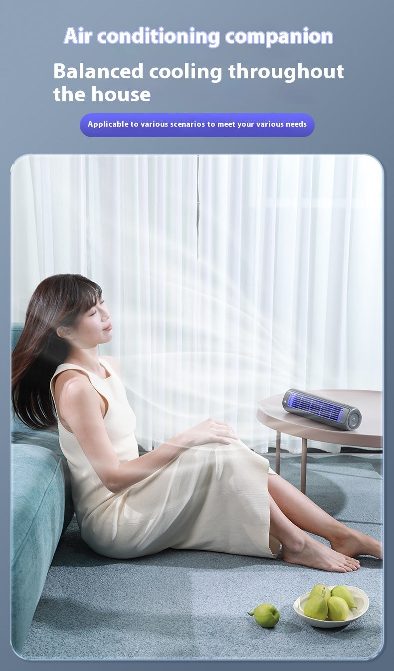 Super Large Wind Wireless Binding Multi-purpose Wall-mounted Tower Fandesktop Portable Blade-free Little Fan