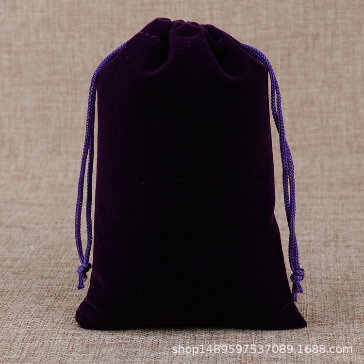 Black Velvet Bundle Pocket Drawstring Jewelry Packaging