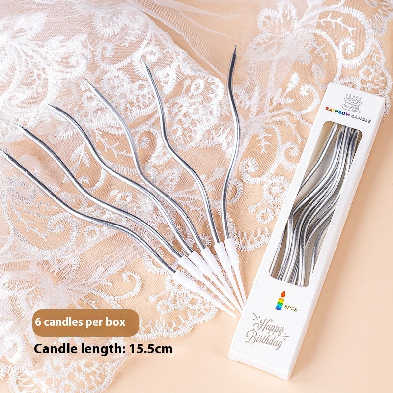 Birthday Cake Decorative Ornaments Colored Candles