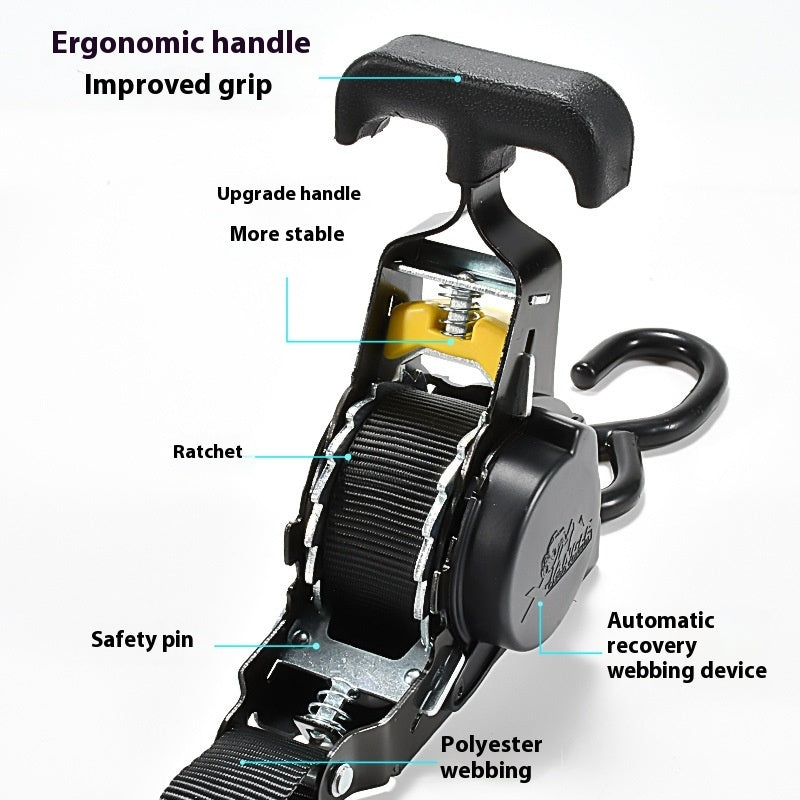 Automatic Shrinkage Binding Belt Of Tensioner Luggage Rope