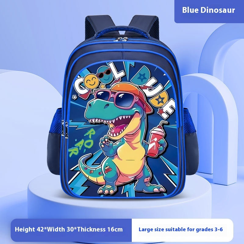 Astronaut Schoolbag Boy Double Shoulders Backpack Grade 3-4