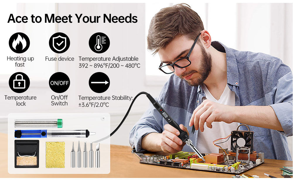 Rosin Tin Wire Holder With Soldering Iron Tip