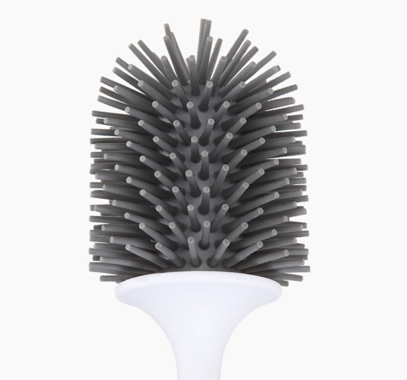 Toilet Brush No Dead Angle Household Toilet Silicone Rack Wall-mounted