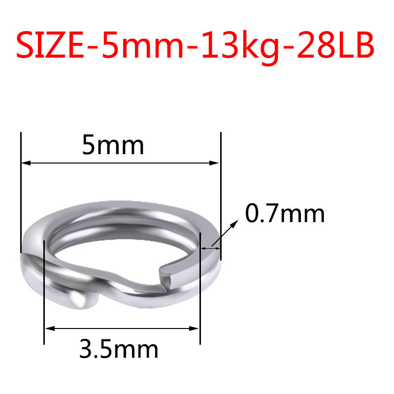 Reinforced Lure Double Ring Stainless Steel Flattening Lure Ring
