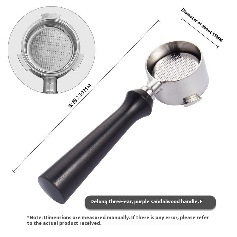 51mm Coffee Machine Handle Modified Solid Wood Handle