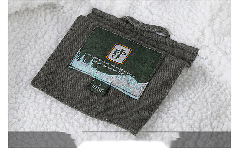 Men's Plus Fleece Padded Workwear Jacket