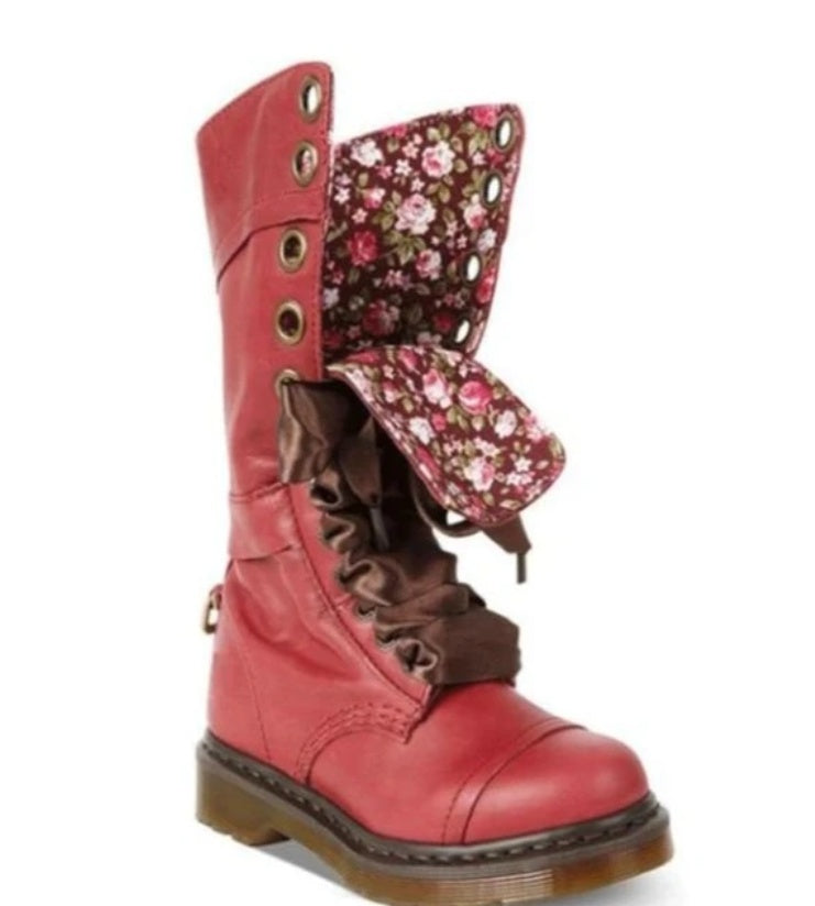 winter new women's shoes in the boots PU cross straps cotton front with a round head low heel flat with