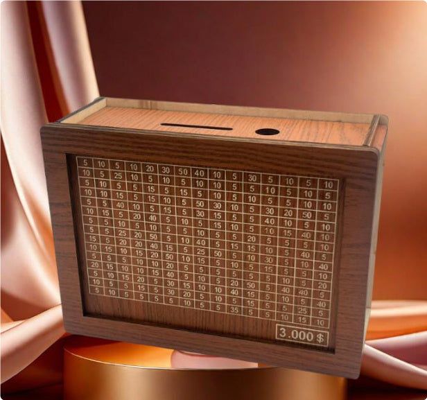 Home Quality Counter Wooden Piggy Bank