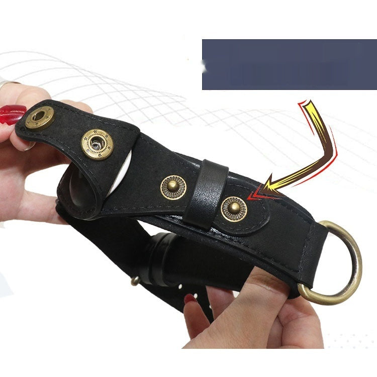 New Genuine Leather Pet Collar