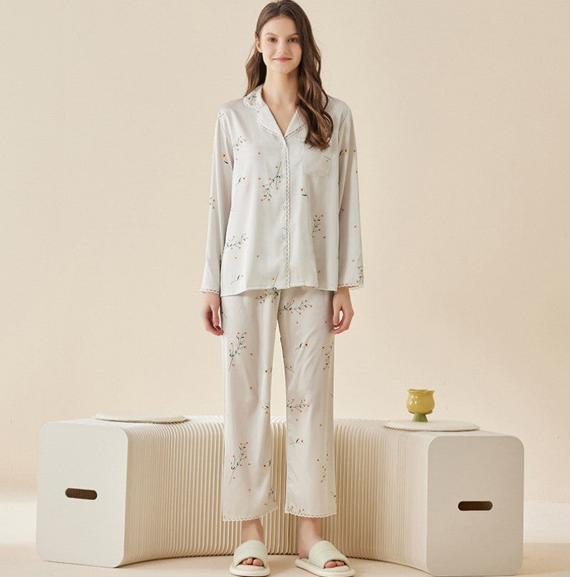 Ice Silk Pajamas Women's Suit