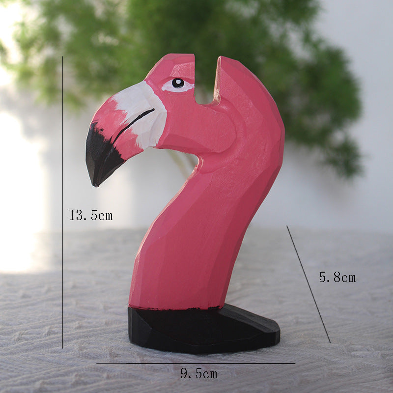 Solid Wooden Creative Fashion Glasses Frame Animal Retro Home Decor