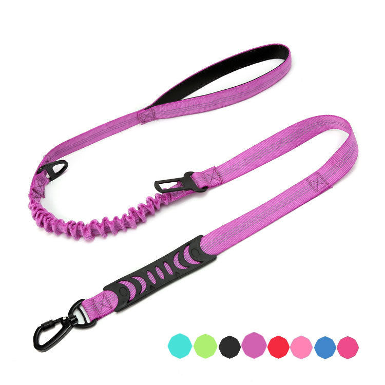 Going Out Explosion-proof Rush Dog Leash Elastic Reflection