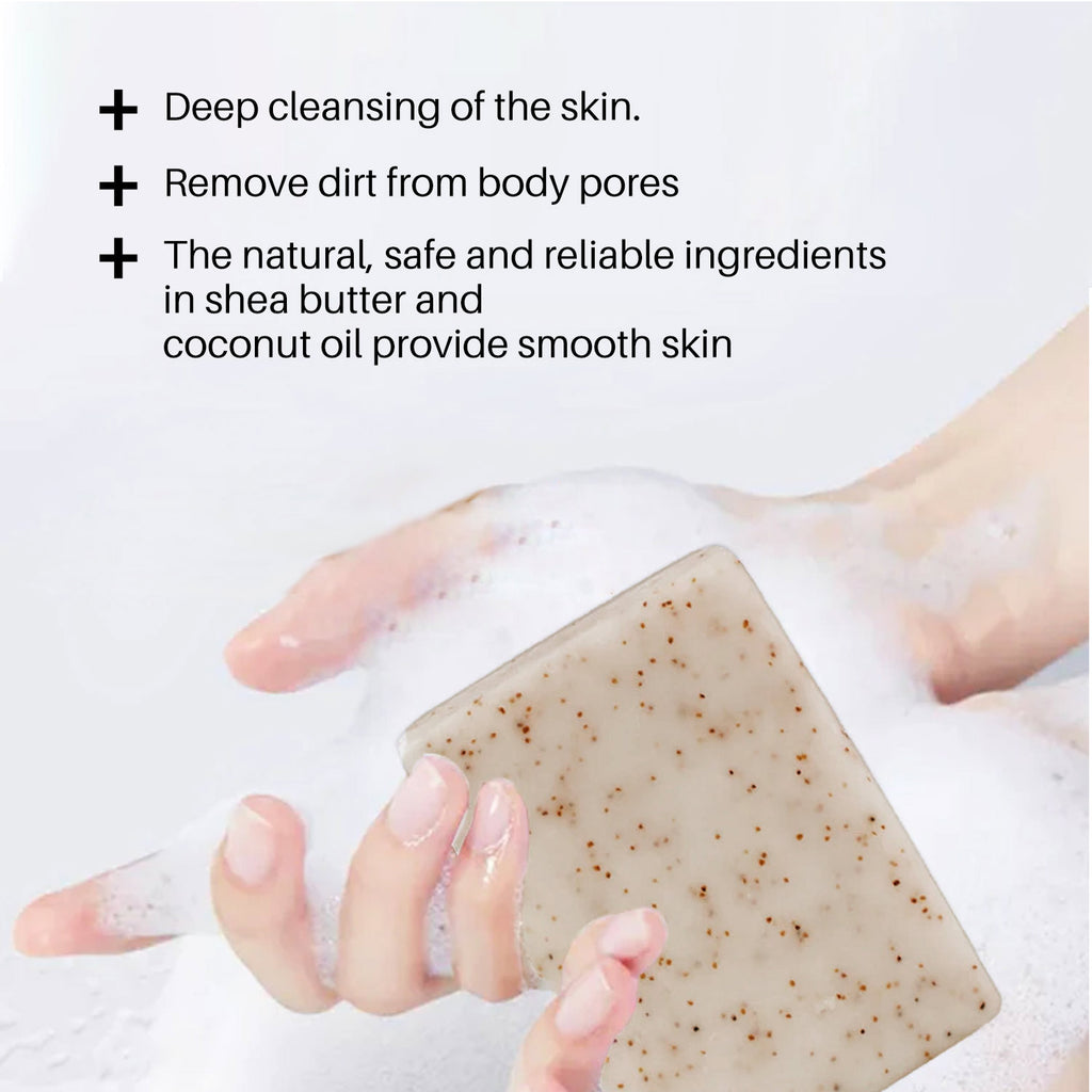 Facial Scrub Soap Essential Oil Cleansing Facial Body Scrub Soap