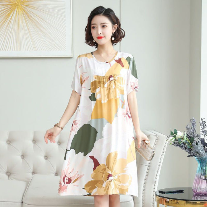 Summer Pajamas Plant Flower Dress
