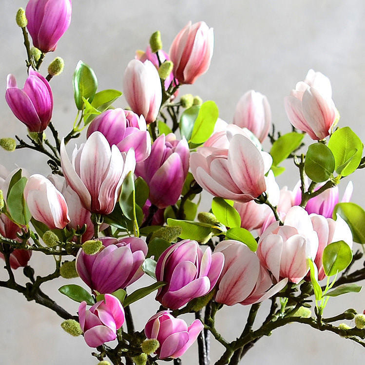 Magnolia Artificial Fake Flower Decoration